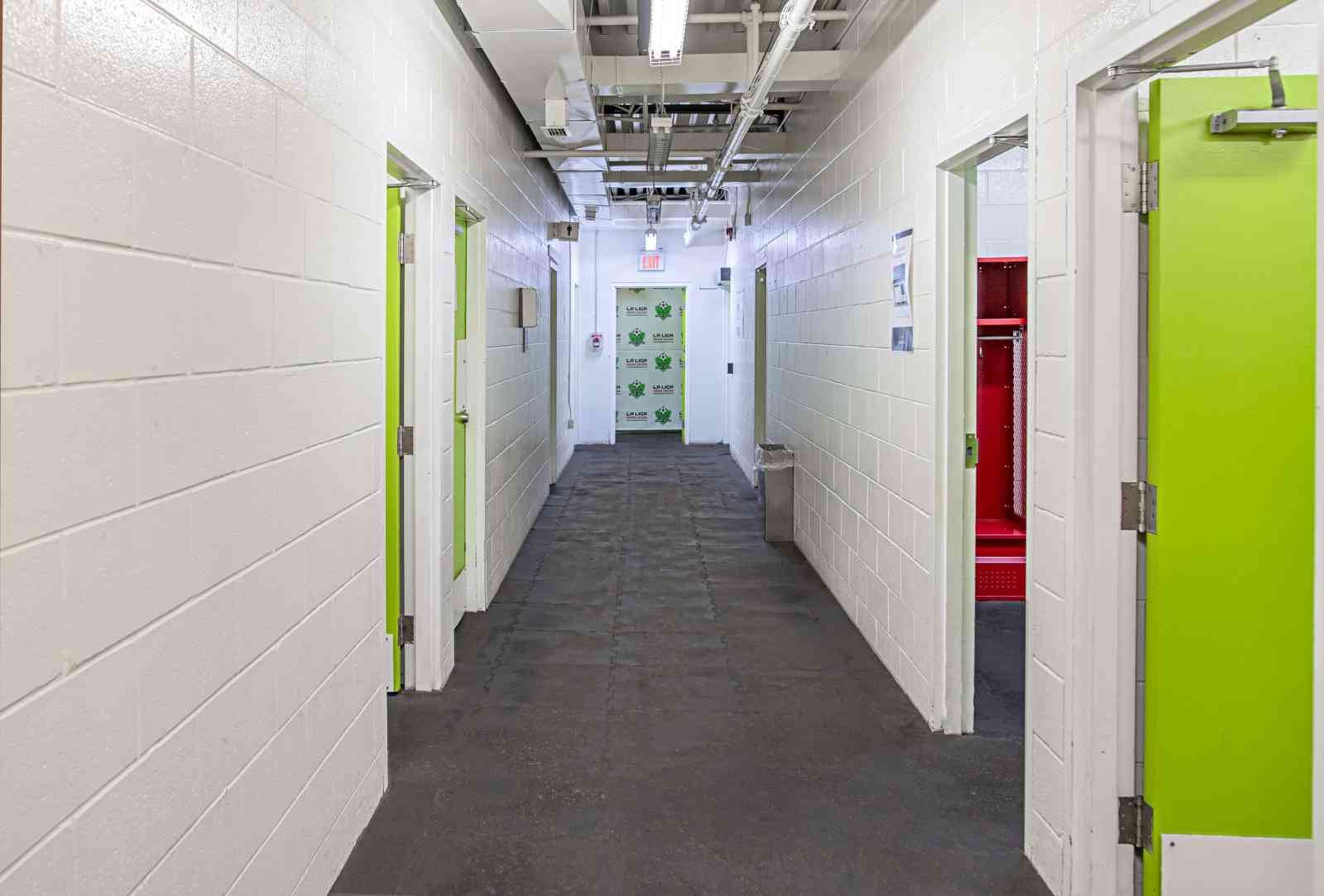 Hallway inside La Liga Sports Complex in North York Toronto